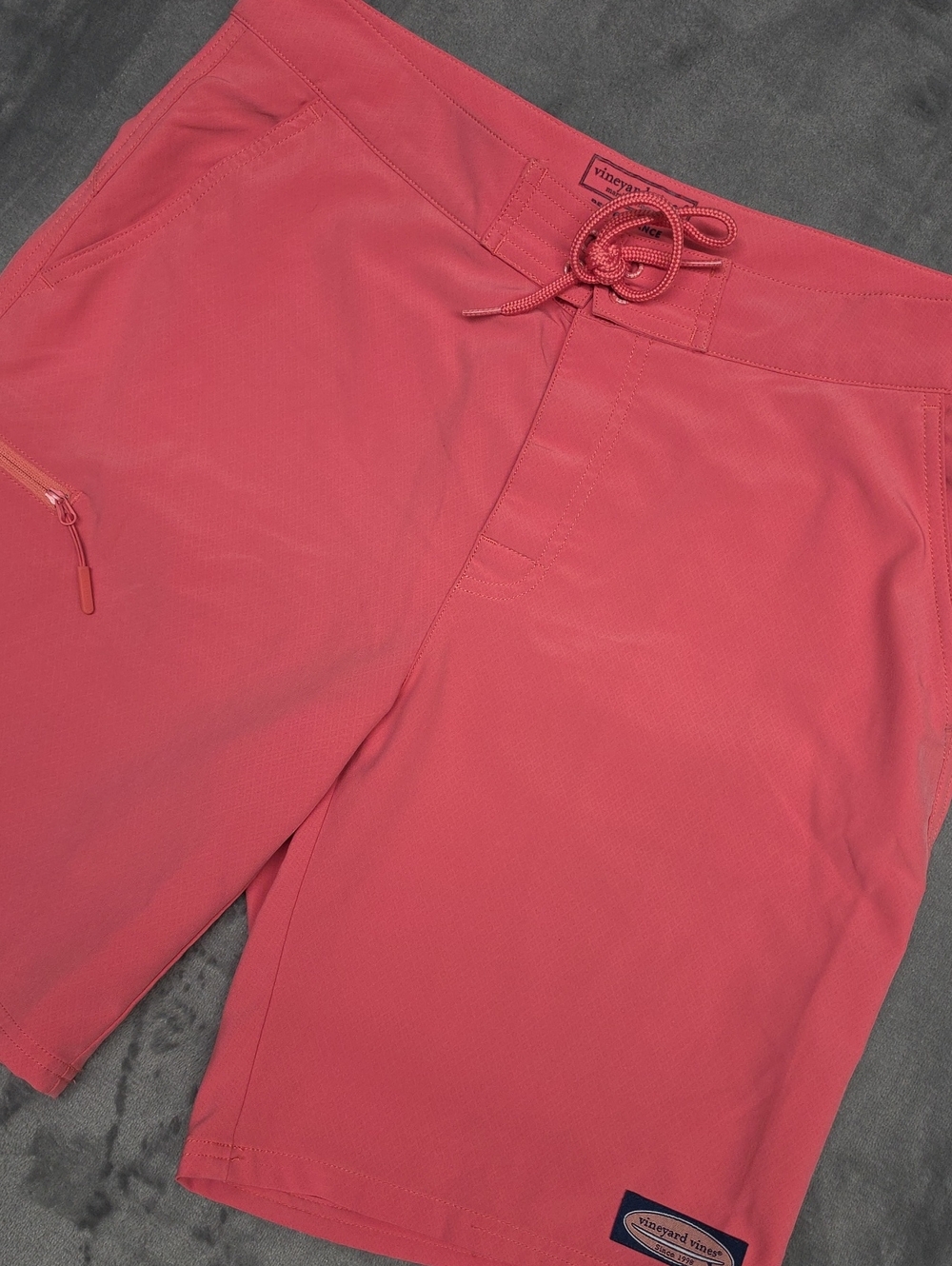 Vineyard Vines Coral 33 Men's Flat Front Performance Shorts